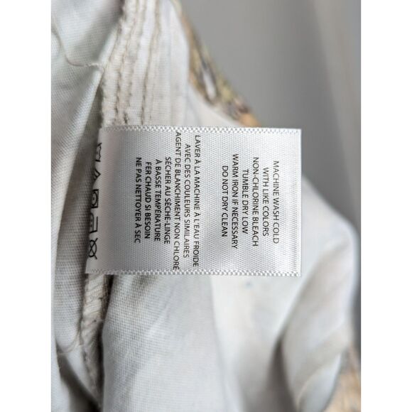 Cozi Footlocker Camo Cargo Pants Brown Tree Size Wms M Wide Leg Casual Stretch - Picture 9 of 10